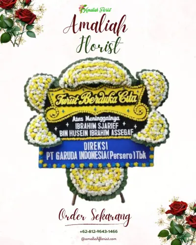 Papan Bunga Duka di Kebonpedes